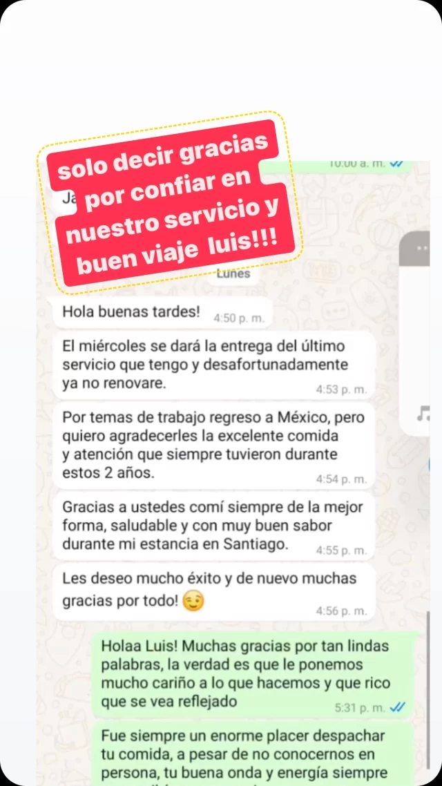 Que agradable ... Gracias por las palabras y gracias por atreverte a dejar algo tan importante como tu alimentación en nuestra manos...Éxito Luis!! #librepecado #vivesano #comidasaludable #santiagodechile #nutrición